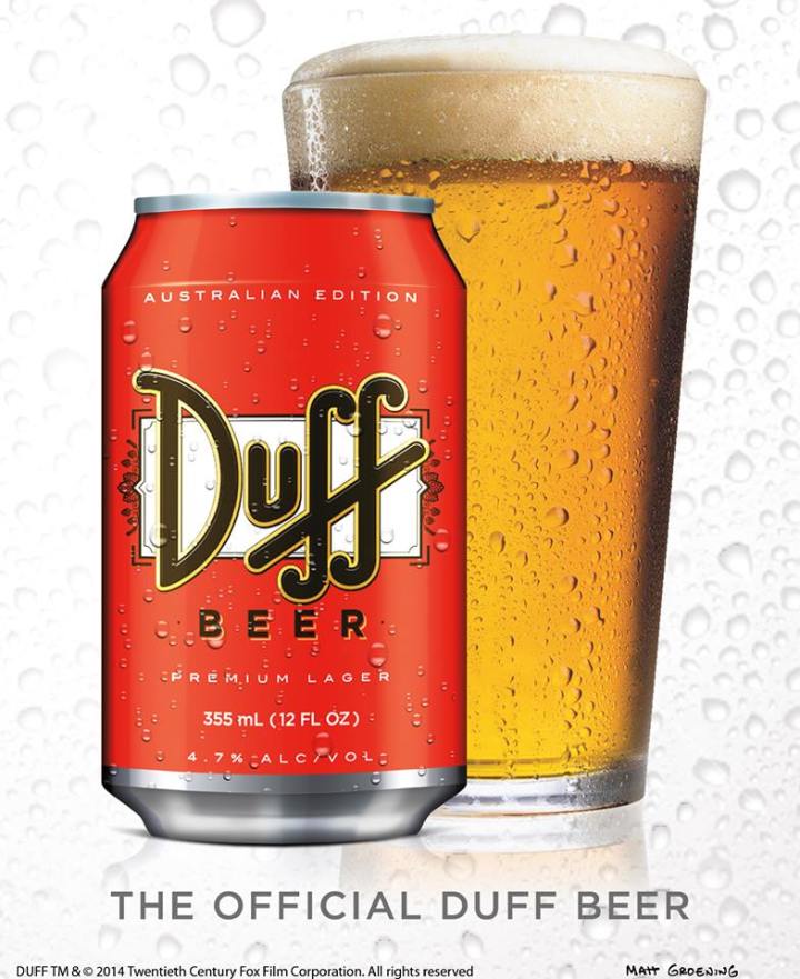 duff beer Australia